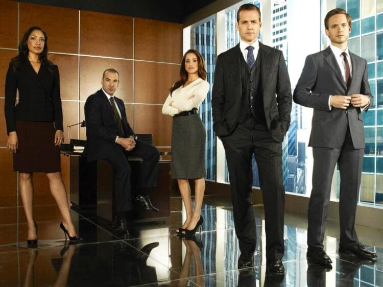 cast of "Suits" in various stages of their careers, reflecting their post-show endeavors.